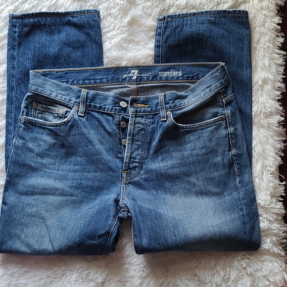 SOLD 7 FAM Mens standard jeans 32 x 28 - Picture 6 of 7